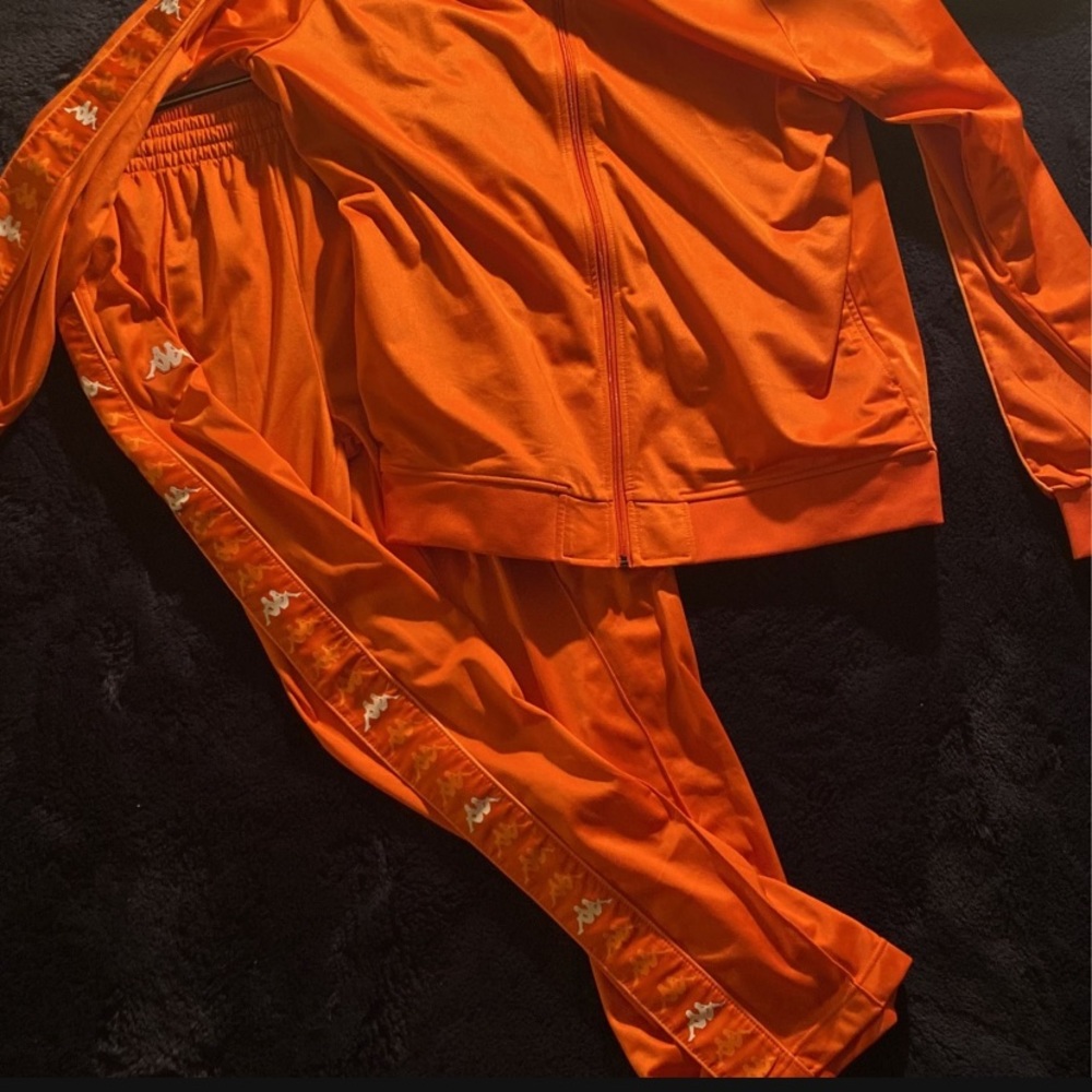 2X L  kappa tracksuit Orange and red